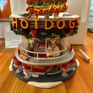 Department 56 Franky's Hot Dogs Holiday Decor - Red, White, Green